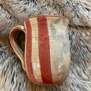 Mud works Old Glory Handmade Ceramic Coffee Mug
